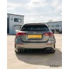 MERCEDES A-CLASS A35 W177 2018+ gloss black zderzak tylny CORNERS