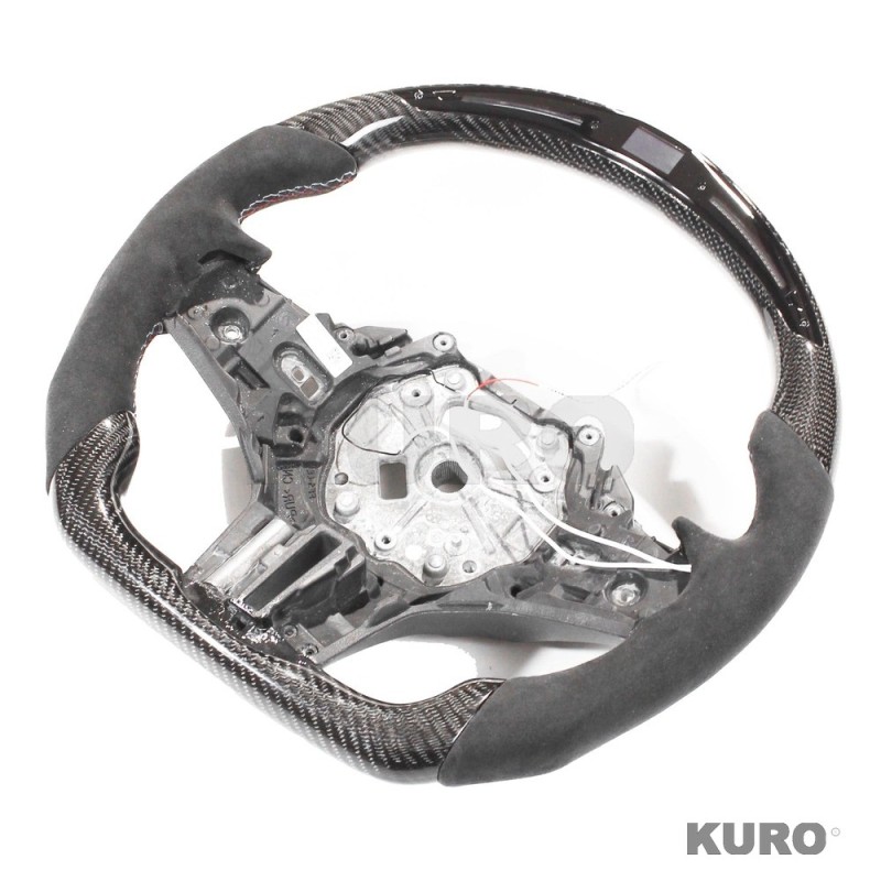 BMW Gxx M2,M3,M4 1,2,3,4 SERIES carbon / ALCANTARA LED FLAT BOTTOM kierownica z podgrzewanie