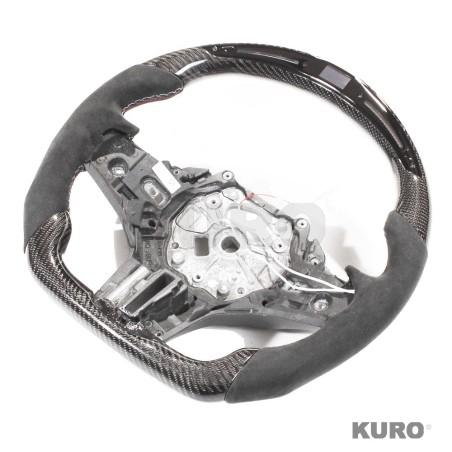BMW Gxx M2,M3,M4 1,2,3,4 SERIES carbon / ALCANTARA LED FLAT BOTTOM kierownica z podgrzewanie