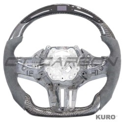 BMW Gxx M2,M3,M4 1,2,3,4 SERIES carbon / ALCANTARA LED FLAT BOTTOM kierownica z podgrzewanie