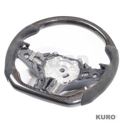 BMW Gxx 5,8,X3,X4,X5,X6,X7,M5,M8,X3M,X4M,X5M,X6M,X7M carbon / ALCANTARA FLAT BOTTOM kierownica z podgrzewanie