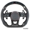 AUDI B9 carbon / LEATHER LED FLAT BOTTOM CUSTOM kierownica