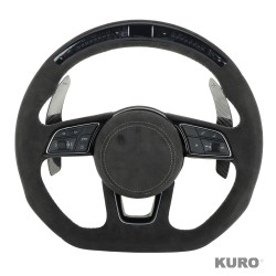 AUDI B9 FULL ALCANTARA LED FLAT BOTTOM CUSTOM kierownica