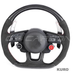 AUDI B9 carbon / ALCANTARA FLAT BOTTOM CUSTOM kierownica