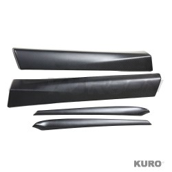 TESLA MODEL 3 2017-2023 matowy carbon wnętrze DOOR PANEL listwa dodatek