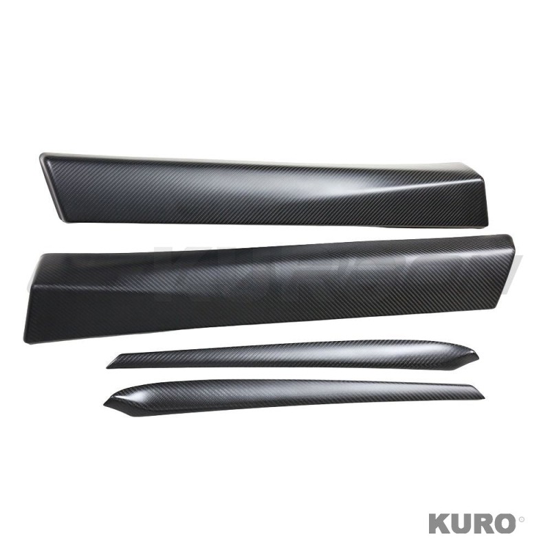 TESLA MODEL 3 2017-2023 matowy carbon wnętrze DOOR PANEL listwa dodatek