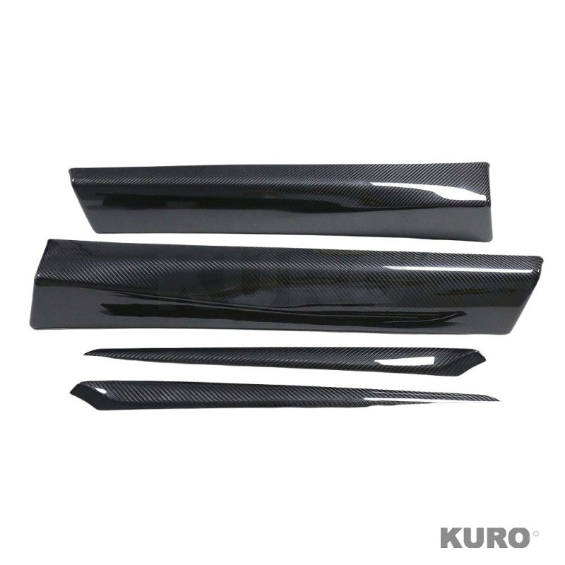 TESLA MODEL 3 po liftingu 2023+ carbon wnętrze DOOR PANEL listwa dodatek