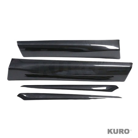 TESLA MODEL 3 po liftingu 2023+ carbon wnętrze DOOR PANEL listwa dodatek