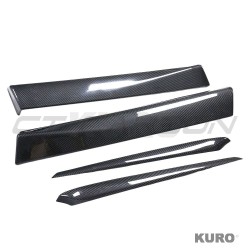 TESLA MODEL 3 po liftingu 2023+ carbon wnętrze DOOR PANEL listwa dodatek