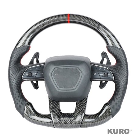 LAMBORGHINI URUS carbon / LEATHER FLAT BOTTOM CUSTOM kierownica