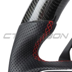 LAMBORGHINI URUS carbon / LEATHER FLAT BOTTOM CUSTOM kierownica