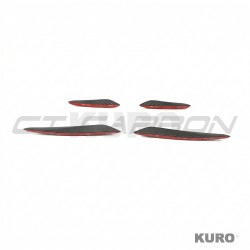 AUDI RS3 8Y 2025+ matowy carbon zderzak przedni lotki - CT DESIGN