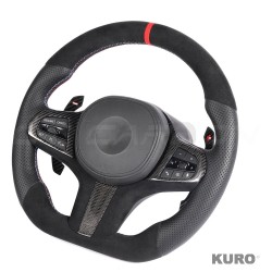 BMW G8X LEATHER / ALCANTARA FLAT BOTTOM CUSTOM kierownica