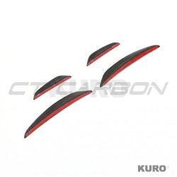 AUDI RS3 8Y 2025+ matowy carbon zderzak przedni lotki - CT DESIGN