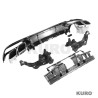 MERCEDES C-CLASS sedan/kombi W205 gloss black dyfuzor & TIPS