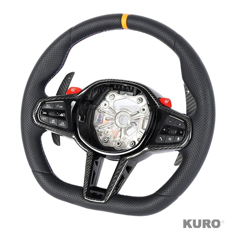 BMW Gxx LCI FULL LEATHER FLAT BOTTOM CUSTOM kierownica