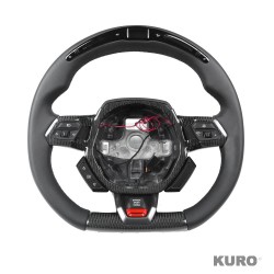 LAMBORGHINI HURACAN LEATHER / carbon LED FLAT BOTTOM CUSTOM kierownica