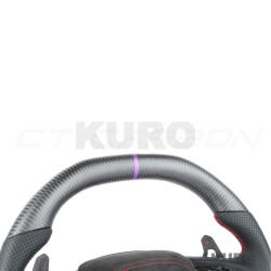 AUDI A6/S6/RS6 & A7/S7/RS7 C8 carbon / LEATHER FLAT TOP i BOTTOM CUSTOM kierownica