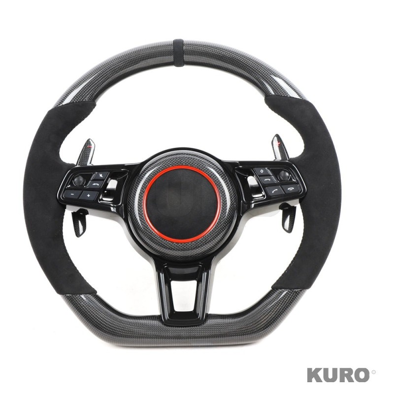 PORSCHE carbon / ALCANTARA FLAT BOTTOM CUSTOM kierownica