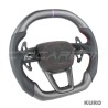 AUDI A6/S6/RS6 & A7/S7/RS7 C8 PERFORATED LEATHER / carbon FLAT BOTTOM CUSTOM kierownica