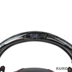 AUDI A6/S6/RS6 & A7/S7/RS7 C8 carbon / LEATHER LED FLAT BOTTOM CUSTOM kierownica