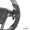 AUDI A6/S6/RS6 & A7/S7/RS7 C8 carbon / ALCANTARA gloss black FLAT BOTTOM CUSTOM kierownica