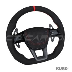 AUDI A6/S6/RS6 & A7/S7/RS7 C8 FULL ALCANTARA FLAT BOTTOM CUSTOM kierownica