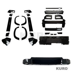 LAND ROVER DEFENDER L663 90 gloss black zestaw - V2