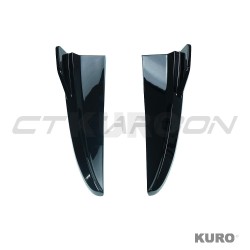 MERCEDES C43 & C CLASS sedan W205 2014-2021 gloss black zderzak tylny CORNERS