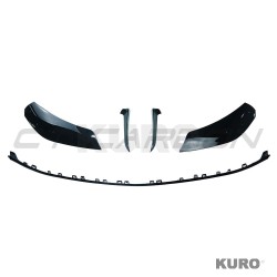 MERCEDES W206 2021+ C-CLASS gloss black splitter przedni - V2