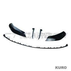 MERCEDES W206 2021+ C-CLASS gloss black splitter przedni - V2