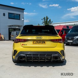 AUDI RS3 8Y sportback 2025+ carbon dyfuzor tylny - V1 - CT DESIGN