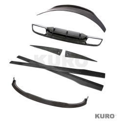 MERCEDES C63 W205 2015-2018 coupe przed liftingiem FULL carbon zestaw - V3