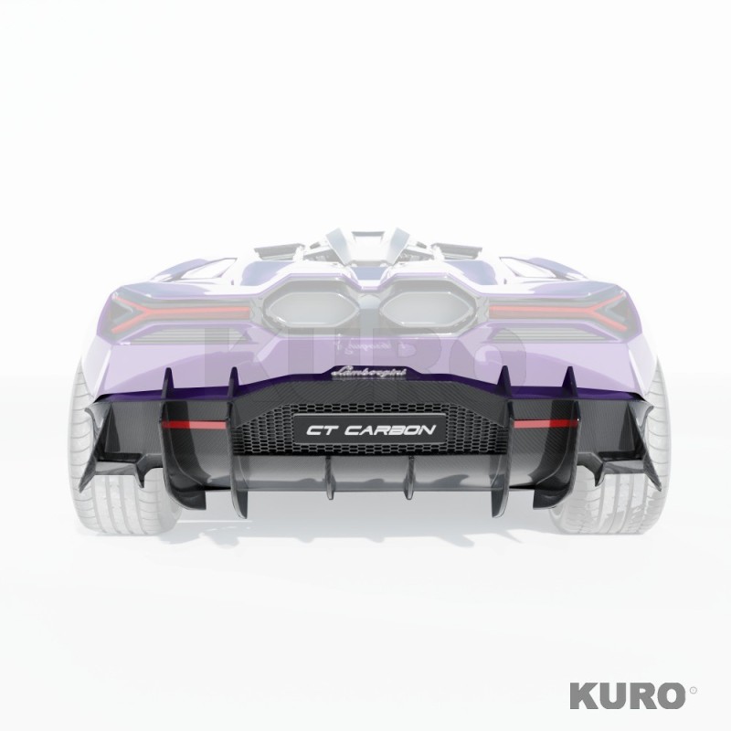 LAMBORGHINI REVUELTO matowy carbon dyfuzor tylny - CT DESIGN