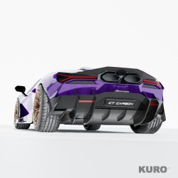 LAMBORGHINI REVUELTO matowy carbon dyfuzor tylny - CT DESIGN