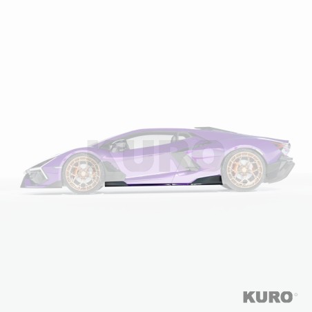 LAMBORGHINI REVUELTO matowy carbon progi boczne - CT DESIGN