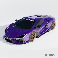 LAMBORGHINI REVUELTO matowy carbon splitter przedni - CT DESIGN
