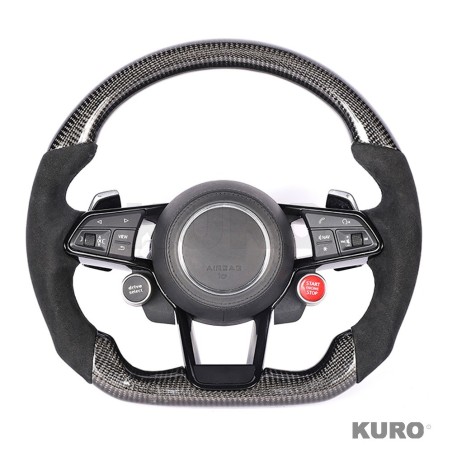 AUDI R8/TT carbon / ALCANTARA FLAT BOTTOM CUSTOM kierownica