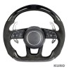 AUDI B9 & 8V 2016-2024 carbon / ALCANTARA LED FLAT BOTTOM CUSTOM kierownica