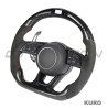 AUDI B9 & 8V 2016-2024 carbon / ALCANTARA LED FLAT BOTTOM CUSTOM kierownica