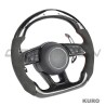 AUDI B9 & 8V 2016-2024 carbon / ALCANTARA LED FLAT BOTTOM CUSTOM kierownica