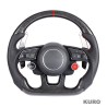 AUDI B9 & 8V 2016-2024 carbon / LEATHER FLAT BOTTOM CUSTOM kierownica