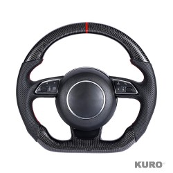AUDI B8.5 & 8V przed liftingiem carbon / LEATHER FLAT BOTTOM CUSTOM kierownica