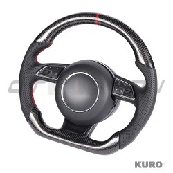 AUDI B8.5 & 8V przed liftingiem carbon / LEATHER FLAT BOTTOM CUSTOM kierownica