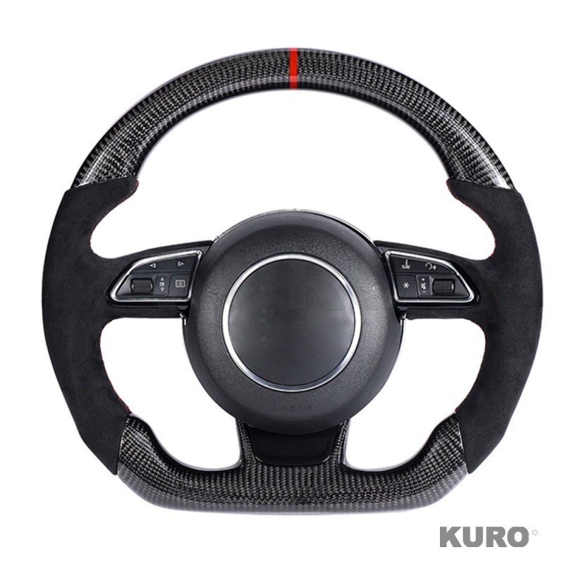 AUDI B8.5 8V przed liftingiem carbon / ALCANTARA FLAT BOTTOM CUSTOM kierownica