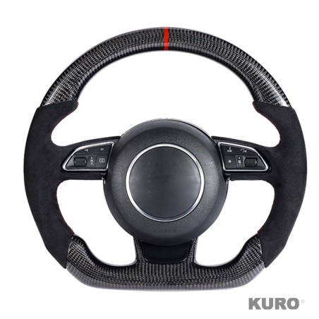 AUDI B8.5 8V przed liftingiem carbon / ALCANTARA FLAT BOTTOM CUSTOM kierownica