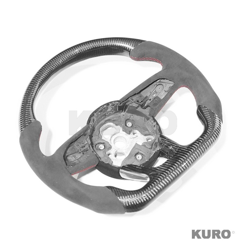 AUDI B9 & 8V 2016-2024 carbon / ALCANTARA FLAT BOTTOM CUSTOM kierownica