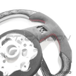 AUDI B9 & 8V 2016-2024 carbon / ALCANTARA FLAT BOTTOM CUSTOM kierownica