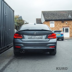 BMW 2 SERIES F22/F23 gloss black TWIN EXHAUST dyfuzor