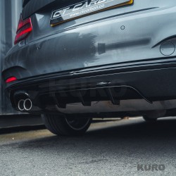 BMW 2 SERIES F22/F23 gloss black TWIN EXHAUST dyfuzor